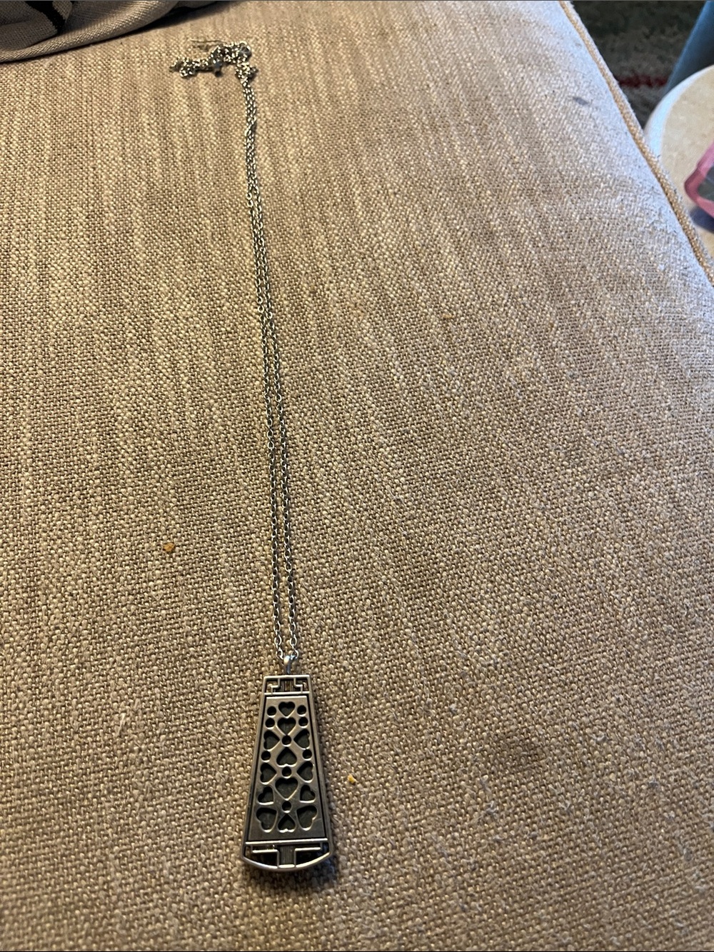 Stoney Clover Lane Silver Tone Pendant Necklace